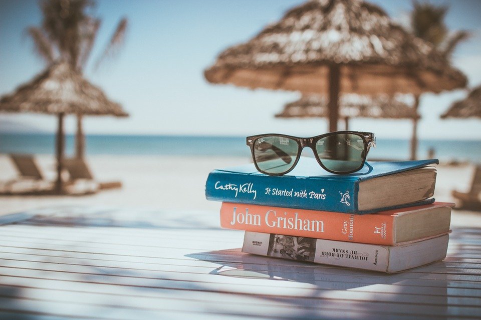 Books, Reading, Beach, Vacation, Sunglasses, Relax
