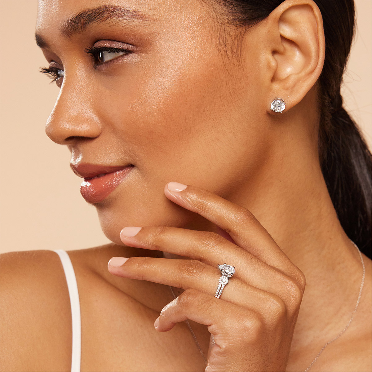 Stud Earrings – With Clarity