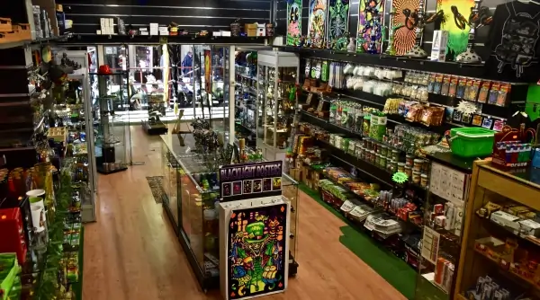 Why it Can Be Difficult to Get People to Buy Smoke Supplies Through Online Head Shop | My Zeo Store interior displaying smoke accessories and supplies.