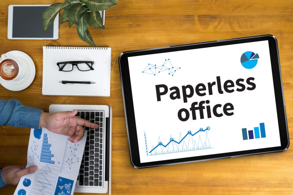 research paper on paperless office