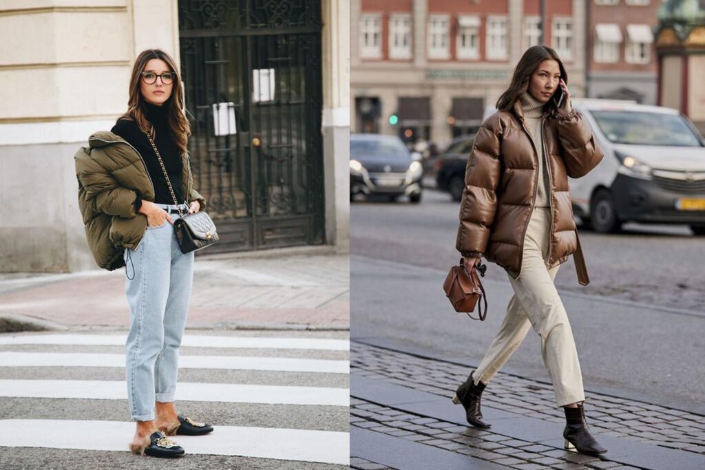 Fashionable Ways to wear puffer jacket
